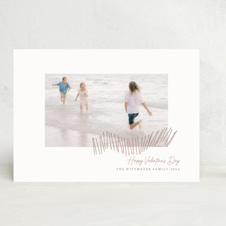 Beach Fence in February Custom Stationery