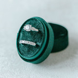 Emerald Ring Box (Double Slot) Ring boxes