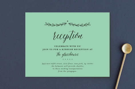 Always Mitzvah Reception Cards