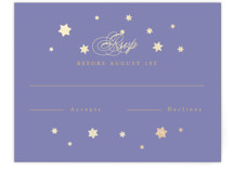 Foil-Pressed Mitzvah RSVP Cards