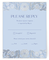 Blooming Mitzvah Foil-Pressed Mitzvah RSVP Cards