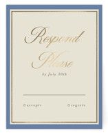 Formal Elegance Foil-Pressed Mitzvah RSVP Cards