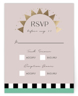 Foil-Pressed Mitzvah RSVP Cards