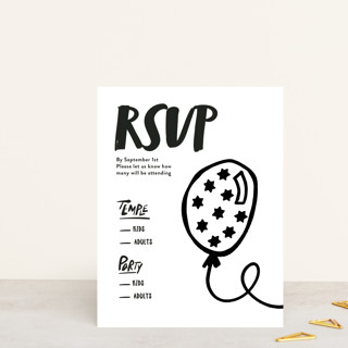 Lettered Mitzvah Mitzvah RSVP Cards