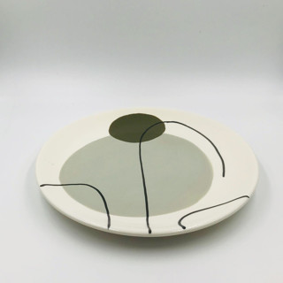 DESSERT PLATE OLIVE GREEN Serving Accessories