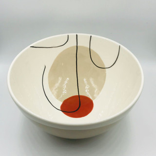 LARGE TERRE SIENNA SALAD BOWL Serving Accessories