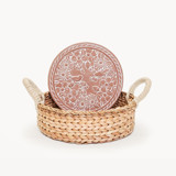 Bread Warmer & Basket - Garden Round Serving Accessories