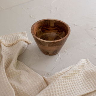Camellia Acacia Wood Bowl Serving Bowls
