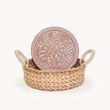 Bread Warmer & Basket - Plant Round Serving Bowls