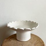 Scallop Pedestal Bowl - Large