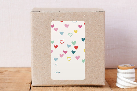 Little Hearts Gift Label Stickers
