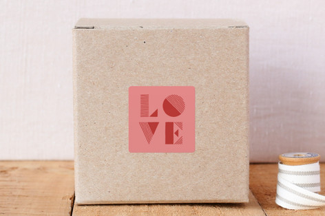 Geo Love Envelope Seal Stickers