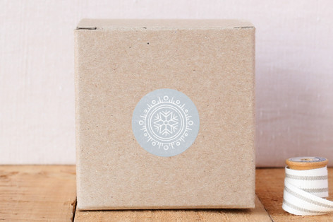 Winter Scallops Envelope Seal Stickers