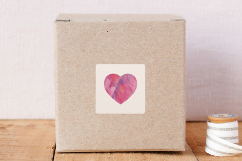 Painterly Heart Envelope Seal Stickers
