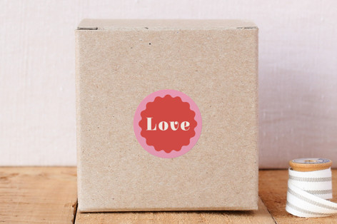 Wavy Valentine Envelope Seal Stickers