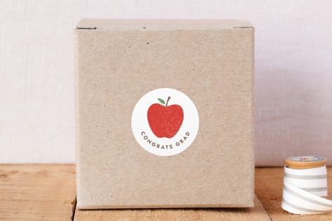 Red Apple Envelope Seal Stickers