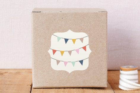 Circus Bunting Sticker Stickers