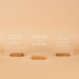 Wedding Signage | Set of 3 | Frosted Acrylic Wedding Signs