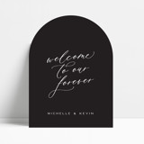 Arch Black Welcome Sign Wedding Signs