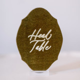 Head Table Sign - Gold Wedding Signs