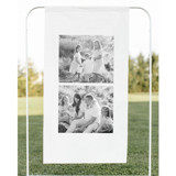 Custom Photo Fabric Banner Sign, 26x48 inches Wedding Signs