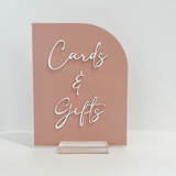 Acrylic Cards & Gifts Sign Wedding Signs