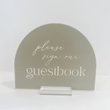 Acrylic Arch Guestbook Sign Wedding Signs