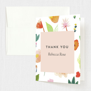 Spring Gardens Mitzvah Thank You Cards