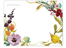 Fruit and Flowers Personalized Stationery
