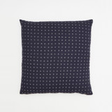 Cross-Stitch Throw Pillow - Navy Throw Pillows