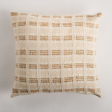 Bolivar Pillow Cover Earth Brown & Cream Throw Pillows