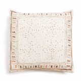 Maze Coral Hand Embroidered Pillow Throw Pillows