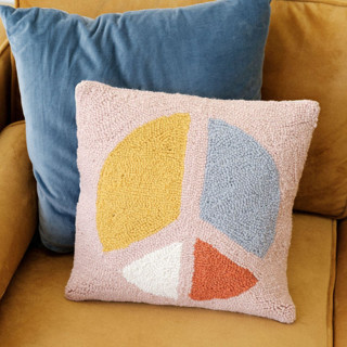 Peace Hook Pillow Throw Pillows