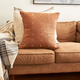 Nira Brown Handloom Pillow Throw Pillows