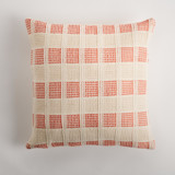 Mosaic Pillow Cover Terracotta & Cream Throw Pillows