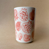 Unique handmade ceramic cup with pomegranates Mugs & Teacups
