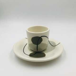 COFFEE CUP OLIVE GREEN Mugs & Teacups