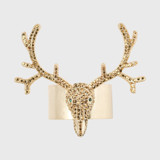 Antler napkin rings, gold, set of four Tabletop Accessories