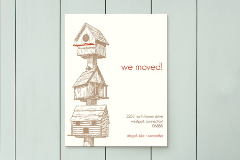 Birdhouses Moving Announcements