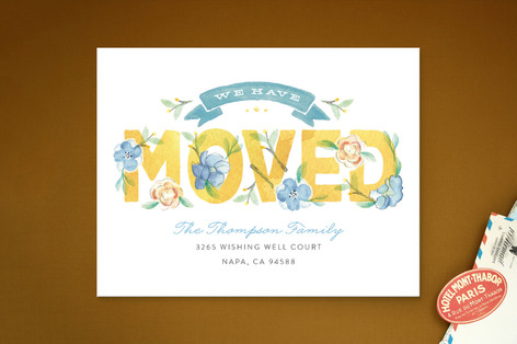 Blooming Moving Announcements