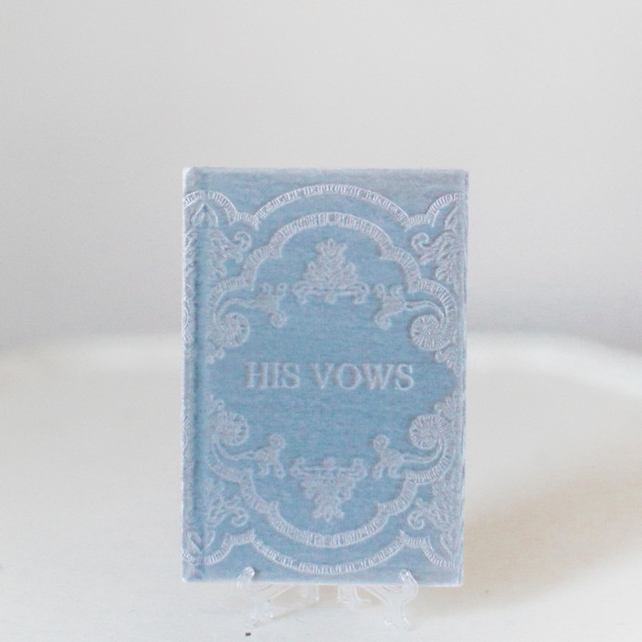 Vow Book His Wedding Vow Books by Velvet Raptor Minted