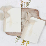 Blush and Gold Type Vow Book Wedding Vow Books