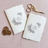 His and Hers Vow Book Set- Light Grey Tonal Wedding Vow Books