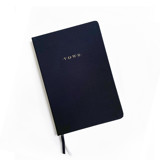 Linen Wedding Vows Book | Gold Foil on Charcoal Grey Linen Wedding Vow Books