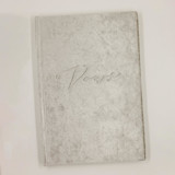 Vow Book Silver Velvet Wedding Vow Books