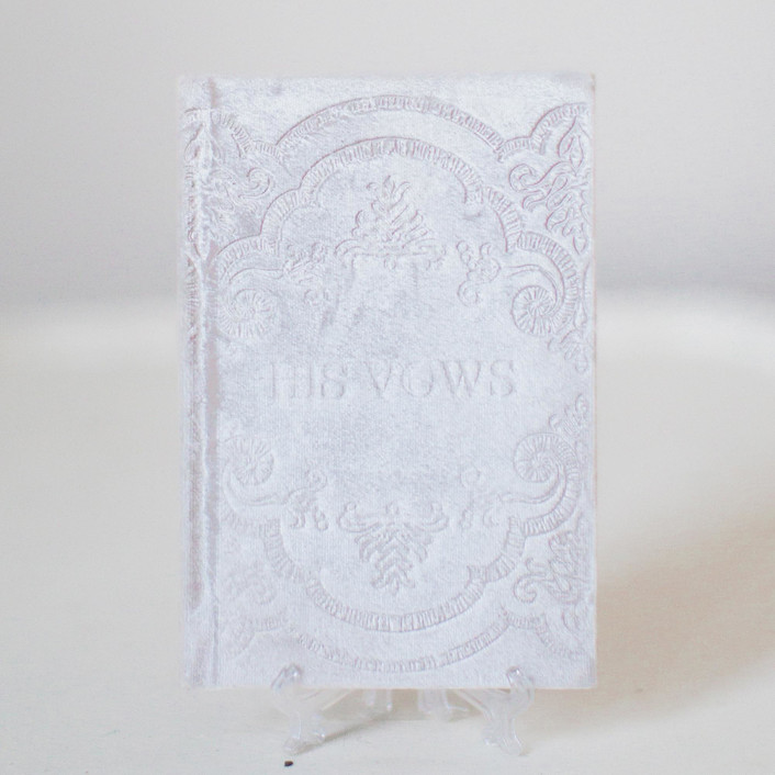 Vow Book His Wedding Vow Books by Velvet Raptor Minted