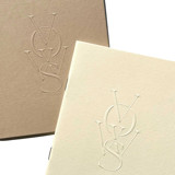 Stone & Cream, Luxe Embossed Vow Books, Set of 2 - Blank Pages, Unisex Wedding Vow Books