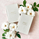 Neutral Vow Books Set of Two - Our Vows Wedding Vow Books