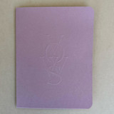 Luxe Embossed Unisex Vow Books, Set of Two, Blank Paper Wedding Vow Books