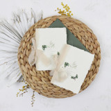 Tropical Monstera Leaf Vow Book | Set of 2 | Size 6x4.125 Wedding Vow Books